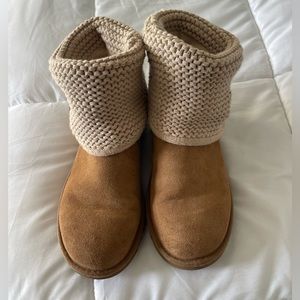 Ugh suede knit boots 9